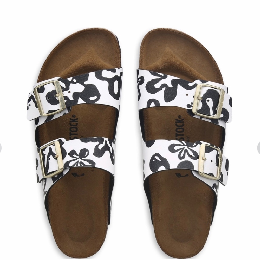 Brand new in box womens Arizona Blooms Birkenstock Narrow 38 - Picture 6 of 8
